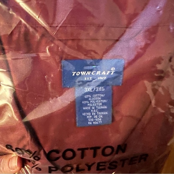 VINTAGE Towncraft JCPenney 2 Piece Long Sleeve Men’s Pajamas Set Size 3XL NEW - Picture 4 of 5